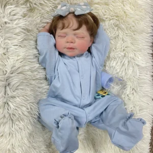 realistic sleeping reborn baby doll pascale 48cm lifelike premium vinyl doll