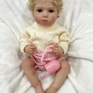 washable silicone vinyl reborn baby doll, realistic newborn toddler