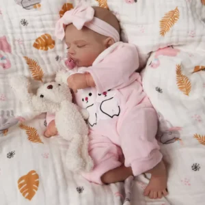 isabella: 19 inch lifelike reborn baby girl doll with 3d skin and painted hair