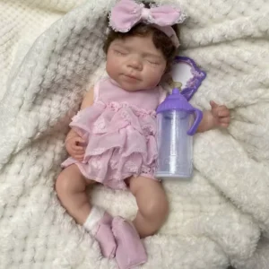 lila – 13" full body silicone reborn baby girl with hand rooted hair