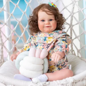 maddie reborn girl toddler doll 24 inch lifelike playmate with real hair and active limbs