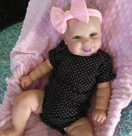 reborn baby doll maddie smiling girl with visible veins, 19 inch lifelike masterpiece reborn baby doll maddie smiling girl with visible veins, 19 inch lifelike masterpiece