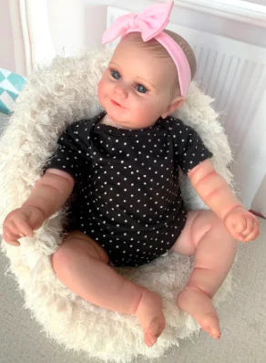 reborn baby doll maddie smiling girl with visible veins, 19 inch lifelike masterpiece reborn baby doll maddie smiling girl with visible veins, 19 inch lifelike masterpiece