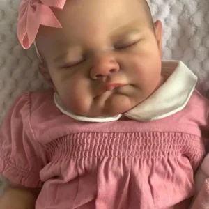 matilda – 20 inch (50 cm) newborn reborn baby girl doll with 3 d painted skin & hand drawn hair