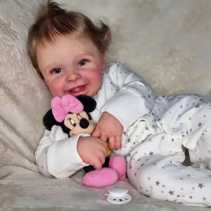 millie joy – 22 inch smiling reborn baby girl doll with blue eyes and hand rooted hair millie joy – 22 inch smiling reborn baby girl doll with blue eyes and hand rooted hair