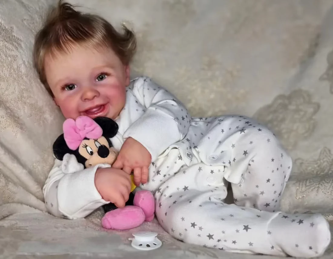 millie joy – 22 inch smiling reborn baby girl doll with blue eyes and hand rooted hair millie joy – 22 inch smiling reborn baby girl doll with blue eyes and hand rooted hair