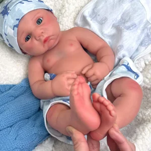 Home milo – 40 cm full body silicone preemie reborn baby boy