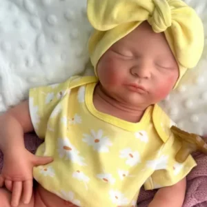 nora – 20" full body silicone sleeping reborn baby girl doll